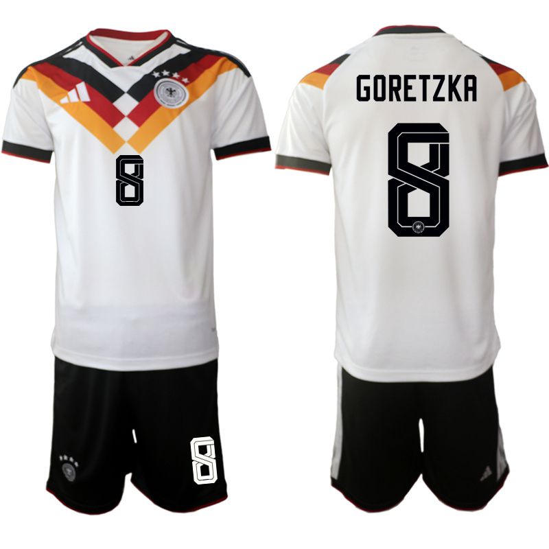 Men 2026 World Cup National Team Germany home white #8 Soccer Jersey1